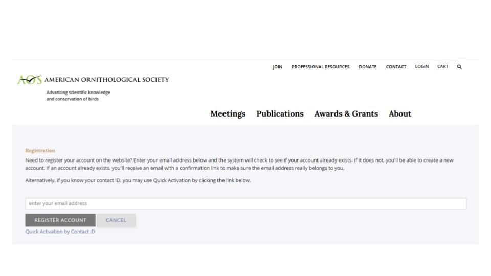 Noah Account Registration Screenshot - Registration Page